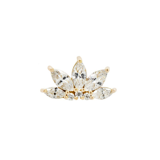 Valentina - CZ - 14K Yellow Gold