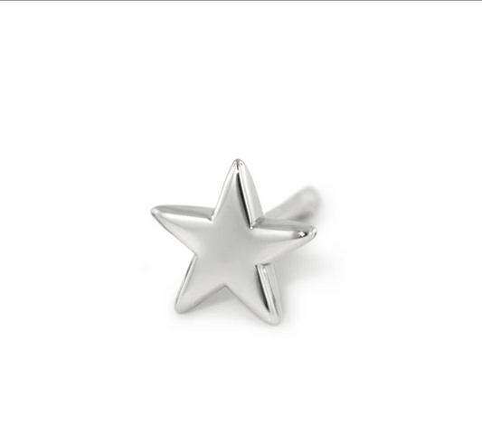 Titanium - Simple Star - 4MM