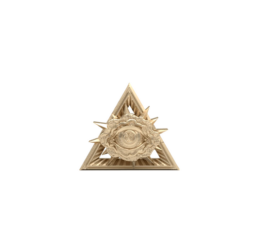 Eye of D Triangle Theadless End - 14k